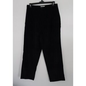 Dressbarn Pants Women's Size 18 Black Straight Leg Corduroy Pre-owned